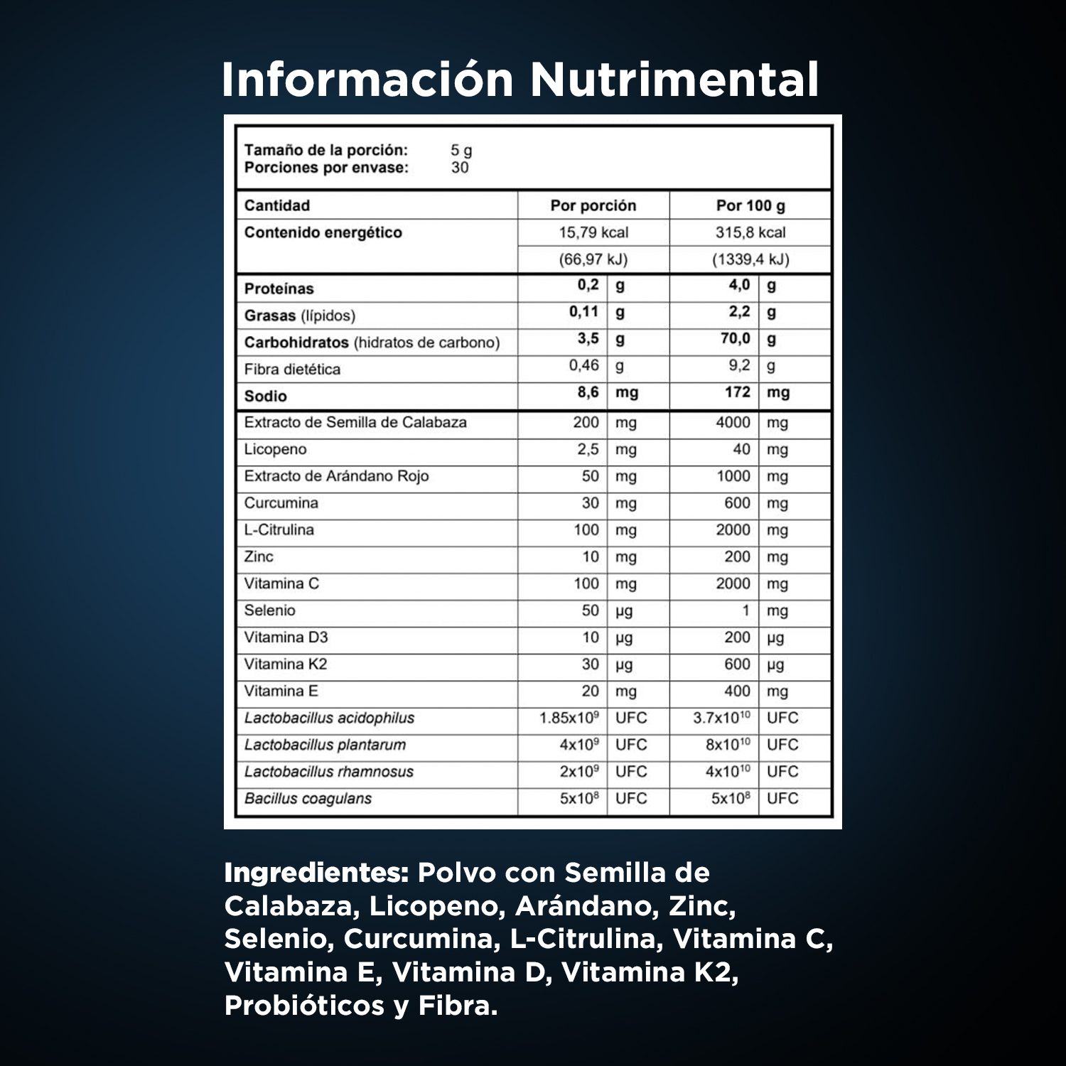 Prolif 150g - 30 tomas, sabor: Frutos rojos - Imagen 4
