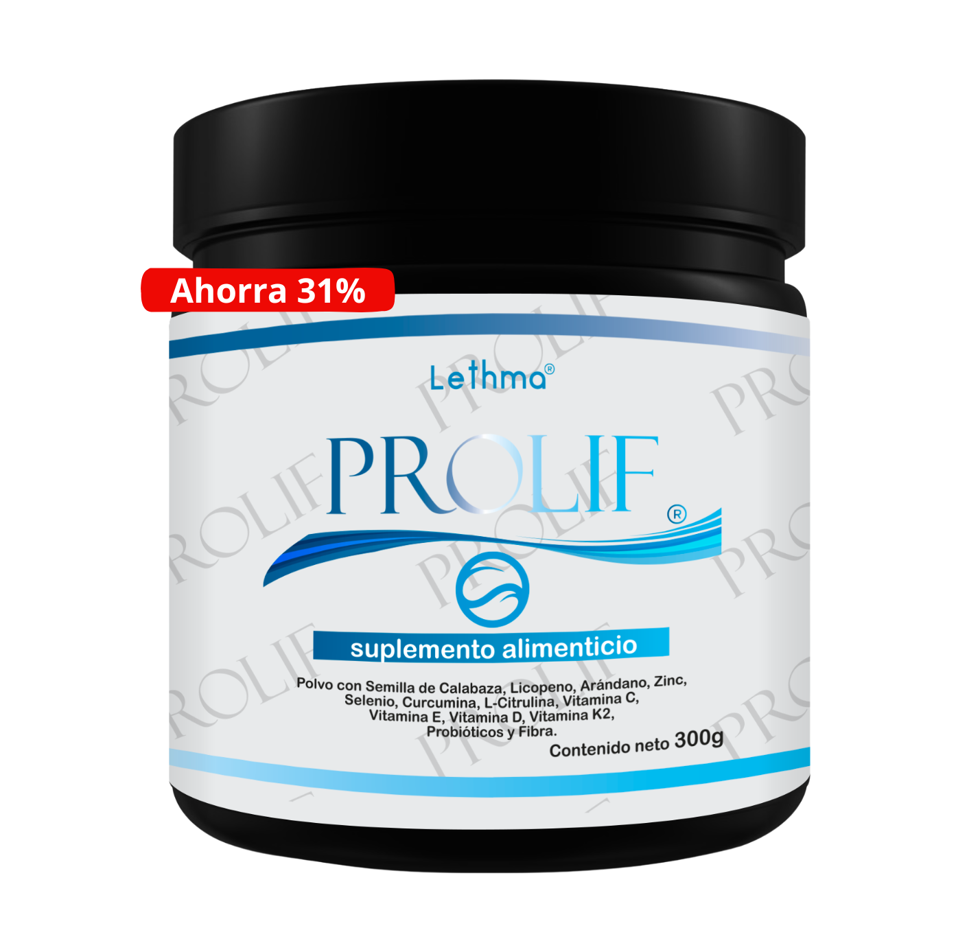 Prolif 300g - 60 tomas, Sabor: Frutos Rojos