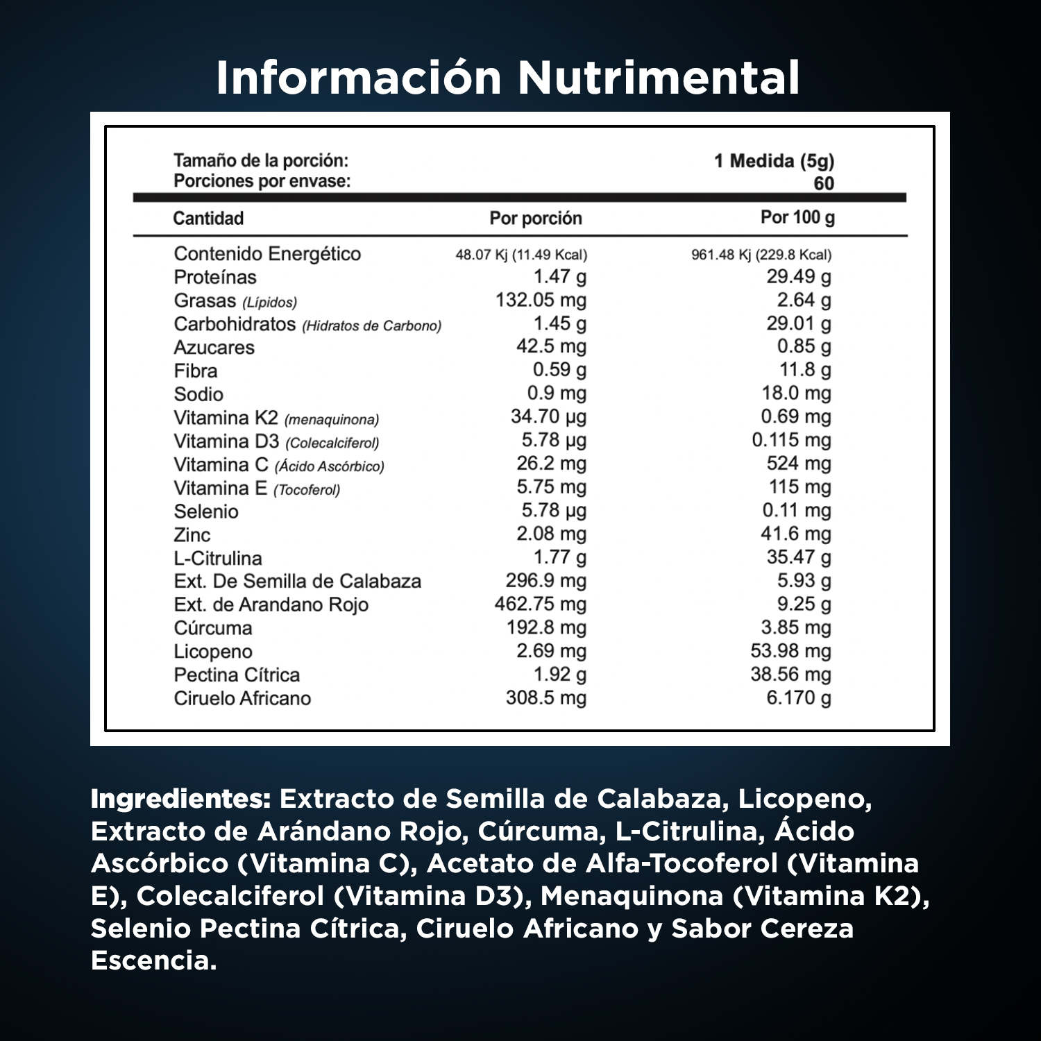 Prolif Plus 300 g - 60 tomas, sabor: Cereza - Imagen 4